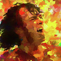 Joe Cocker Colorful Palette Knife by Dan Sproul Joe Cocker Colorful Palette Knife by Dan Sproul
