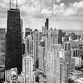 John Hancock Building in the Gold Coast Black and White by Adam Romanowicz John Hancock Building in the Gold Coast Black and White by Adam Romanowicz