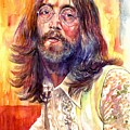 John Lennon watercolor by Suzann Sines John Lennon watercolor by Suzann Sines
