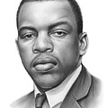 John Lewis Drawing by Greg Joens John Lewis Drawing by Greg Joens