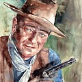 John Wayne Portrait by Suzann Sines John Wayne Portrait by Suzann Sines
