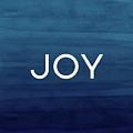 Joy Blue- Art by Linda Woods Mixed Media by Linda Woods Joy Blue- Art by Linda Woods Mixed Media by Linda Woods