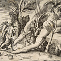 Jupiter and Juno being received in the heavens by Ganymede and Hebe Drawing by Giulio Bonasone Jupiter and Juno being received in the heavens by Ganymede and Hebe Drawing by Giulio Bonasone