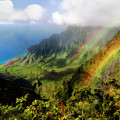 Kalalau Valley Double Rainbows Kauai, Hawaii Photograph by Lawrence Knutsson Kalalau Valley Double Rainbows Kauai, Hawaii Photograph by Lawrence Knutsson