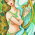 Kalliope and the god Swan Painting by Eva Campbell Kalliope and the god Swan Painting by Eva Campbell