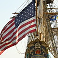 Kalmar Nyckel American Flag Photograph by Alice Gipson Kalmar Nyckel American Flag Photograph by Alice Gipson