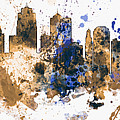 Kansas City Missouri Skyline Panoramic by Michael Tompsett Kansas City Missouri Skyline Panoramic by Michael Tompsett