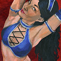 Kitana Painting by Matthew Mezo Kitana Painting by Matthew Mezo
