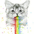 Kitten Puking Rainbows by Olga Shvartsur Kitten Puking Rainbows by Olga Shvartsur