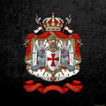Knights Templar - Coat of Arms over Black Velvet Digital Art by Serge Averbukh Knights Templar - Coat of Arms over Black Velvet Digital Art by Serge Averbukh