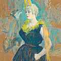 La Clownesse Cha U Kao Jigsaw Puzzle by Henri de Toulouse Lautrec