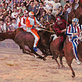 La Corsa Del Palio Painting by Guido Borelli La Corsa Del Palio Painting by Guido Borelli
