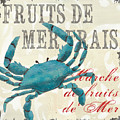 La Mer Shellfish 1 Painting by Debbie DeWitt La Mer Shellfish 1 Painting by Debbie DeWitt