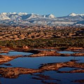 La Sal Mountains and Ephemeral Pools by Tranquil Light Photography