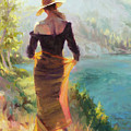 Lady of the Lake Painting by Steve Henderson Lady of the Lake Painting by Steve Henderson