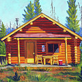 Lake Cabin Painting by Kevin Hughes Lake Cabin Painting by Kevin Hughes
