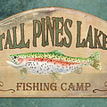 Lakeside Lodge - Fishing Camp Painting by Audrey Jeanne Roberts Lakeside Lodge - Fishing Camp Painting by Audrey Jeanne Roberts