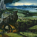 Landscape with Saint Jerome Painting by Joachim Patinir Landscape with Saint Jerome Painting by Joachim Patinir