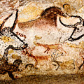 Lascaux Hall of the Bulls - Deer between Aurochs Digital Art by Weston Westmoreland Lascaux Hall of the Bulls - Deer between Aurochs Digital Art by Weston Westmoreland