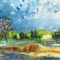Late Afternoon 63 Painting by Miki De Goodaboom Late Afternoon 63 Painting by Miki De Goodaboom