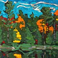 Late Afternoon October Painting by Phil Chadwick Late Afternoon October Painting by Phil Chadwick
