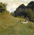 Le Chemin De La Maloche Painting by Jean-Paul Laurens Le Chemin De La Maloche Painting by Jean-Paul Laurens