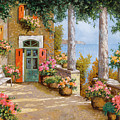 Tra Le Colonne In Terrazzo Painting by Guido Borelli Tra Le Colonne In Terrazzo Painting by Guido Borelli