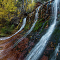 Left Fork Waterfall Photograph by Wesley Aston Left Fork Waterfall Photograph by Wesley Aston