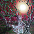 Lenore by an Olive Tree Painting by Laura Iverson Lenore by an Olive Tree Painting by Laura Iverson