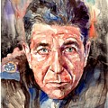 Leonard Cohen painting Painting by Suzann Sines Leonard Cohen painting Painting by Suzann Sines
