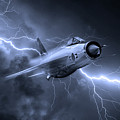 Lightning Power - Mono Digital Art by Airpower Art Lightning Power - Mono Digital Art by Airpower Art