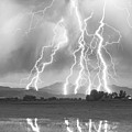 Lightning Striking Longs Peak Foothills 4CBW Photograph by James BO Insogna Lightning Striking Longs Peak Foothills 4CBW Photograph by James BO Insogna