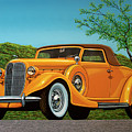Lincoln K Convertible 1935 Painting Painting by Paul Meijering Lincoln K Convertible 1935 Painting Painting by Paul Meijering