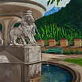 Lions of Bavaria Painting by Charlotte Blanchard Lions of Bavaria Painting by Charlotte Blanchard