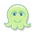 Little cute green octopus Digital Art by Ainnion Little cute green octopus Digital Art by Ainnion