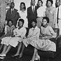 Little Rock Nine And Daisy Bates Posed Poster by Everett