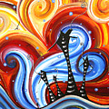 Little Village by MADART Painting by Megan Duncanson Little Village by MADART Painting by Megan Duncanson