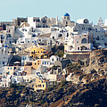 Living on the Edge -- Oia, Santorini Photograph by Darin Volpe Living on the Edge -- Oia, Santorini Photograph by Darin Volpe