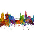 Ljubljana Solvenia Skyline by Michael Tompsett Ljubljana Solvenia Skyline by Michael Tompsett