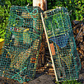 Lobster Pots - Perkins Cove - Maine Photograph by Steven Ralser Lobster Pots - Perkins Cove - Maine Photograph by Steven Ralser