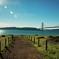 Lonely path with the golden gate bridge in the background Photograph by Amanda Mohler Lonely path with the golden gate bridge in the background Photograph by Amanda Mohler