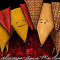 Love Always Goes The Distance Mixed Media by Shevon Johnson