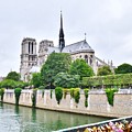 Love Locks Across the Seine by Kim Bemis