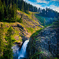 Lower Falls - Elk Creek Falls Photograph by Rikk Flohr Lower Falls - Elk Creek Falls Photograph by Rikk Flohr