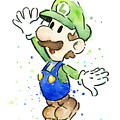 Luigi Watercolor Painting by Olga Shvartsur Luigi Watercolor Painting by Olga Shvartsur