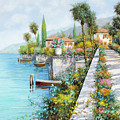 Il Lungo Lago Painting by Guido Borelli Il Lungo Lago Painting by Guido Borelli