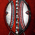 Maasai War Shield with Spears on Red Velvet Digital Art by Serge Averbukh Maasai War Shield with Spears on Red Velvet Digital Art by Serge Averbukh