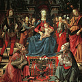 Madonna And Child Enthroned With Saints by Domenico Ghirlandaio Madonna And Child Enthroned With Saints by Domenico Ghirlandaio