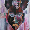 Male Mask Painting by Obi-Tabot Tabe Male Mask Painting by Obi-Tabot Tabe