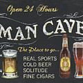 Man Cave Chalkboard Sign Painting by Debbie DeWitt Man Cave Chalkboard Sign Painting by Debbie DeWitt